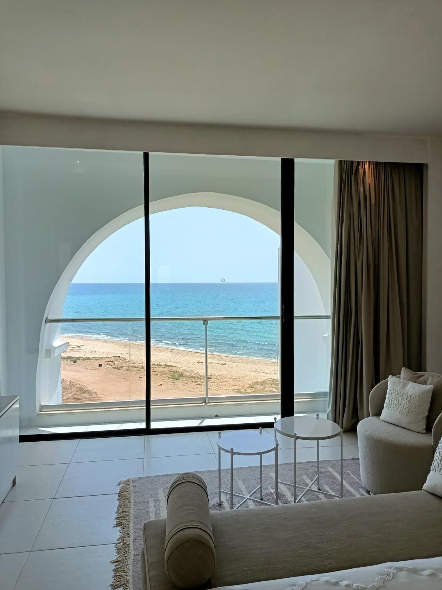 Готель La Badira - Adult Only Хаммамет Екстер'єр фото A view of the Mediterranean from a hotel room in Herzliya